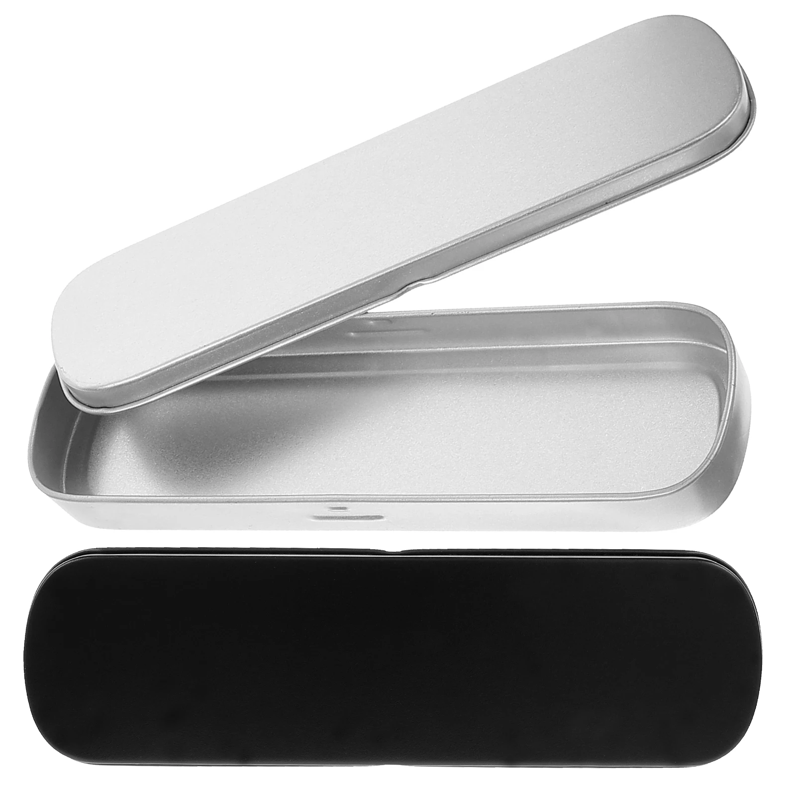 

2Pcs Metal Pen Holder Large Size Anti-Scratch Pencil Case for Drawing Supplies Bulk Teen Pencil Case Pen Boxes Gift Empty