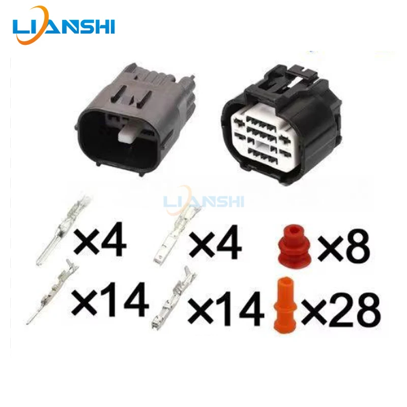 

6188-5910/6188-5911 is suitable for the front and rear bumper radar probe wiring harness plug of the GAC Trumpchi BYD Ideal head