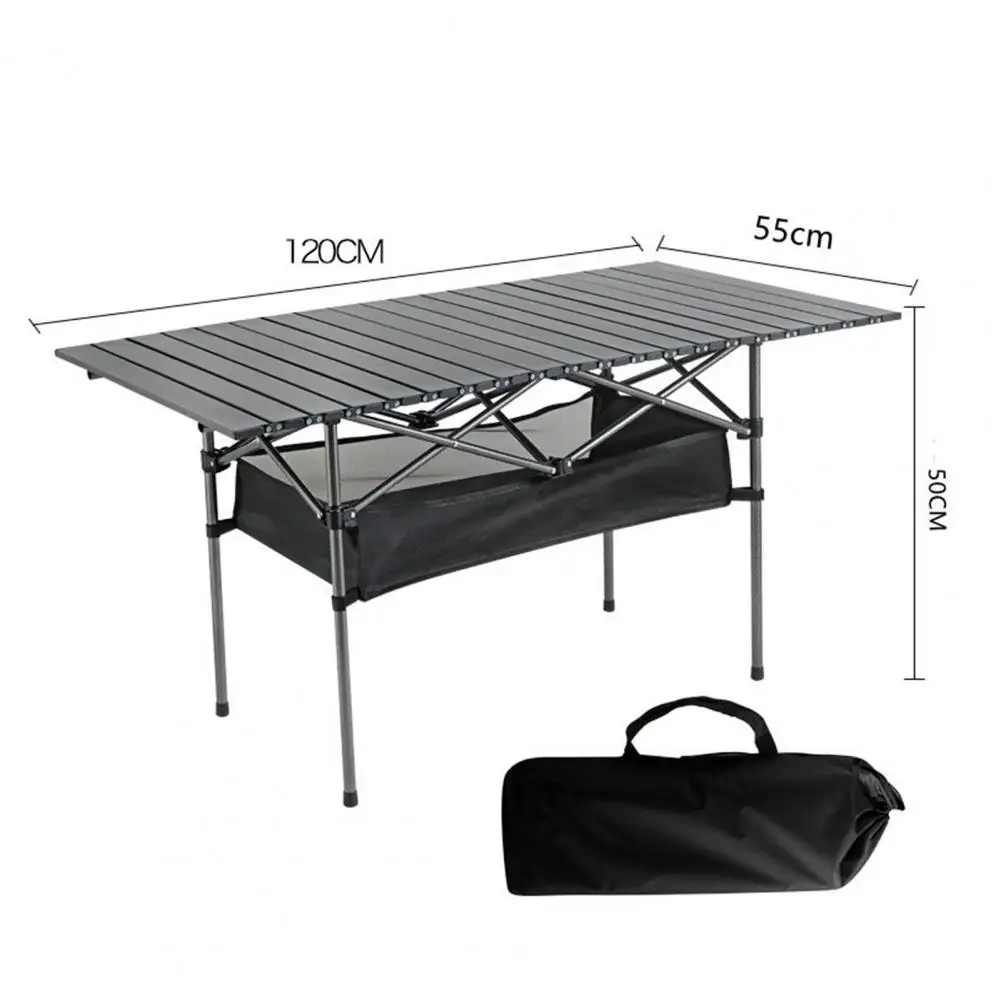 Portable Camping Table Portable Lightweight Folding Table for Camping Hiking Picnic Bbq Heavy Duty with Mesh Bag Strong Load