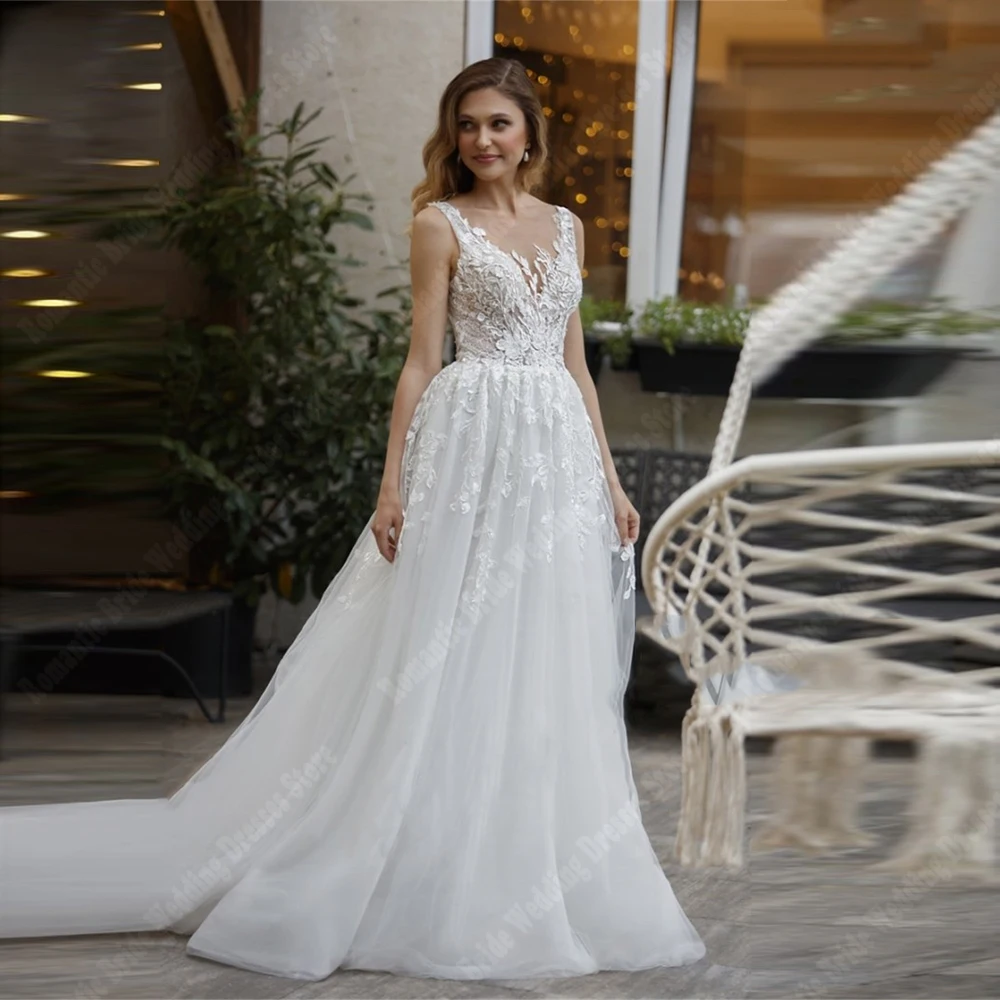 Gaun pengantin cantik untuk Wanita Tulle elegan rok Princess A-Line gaun pengantin Hem gaun pesta pertunangan selebriti Vestido De Novia