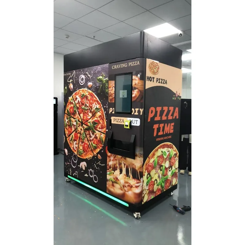 FL Custom Digital Pizza Vending Machine Fast Hot Food Vending Machine From Manufacturer and Supplier Plastic Token QR Code Coin