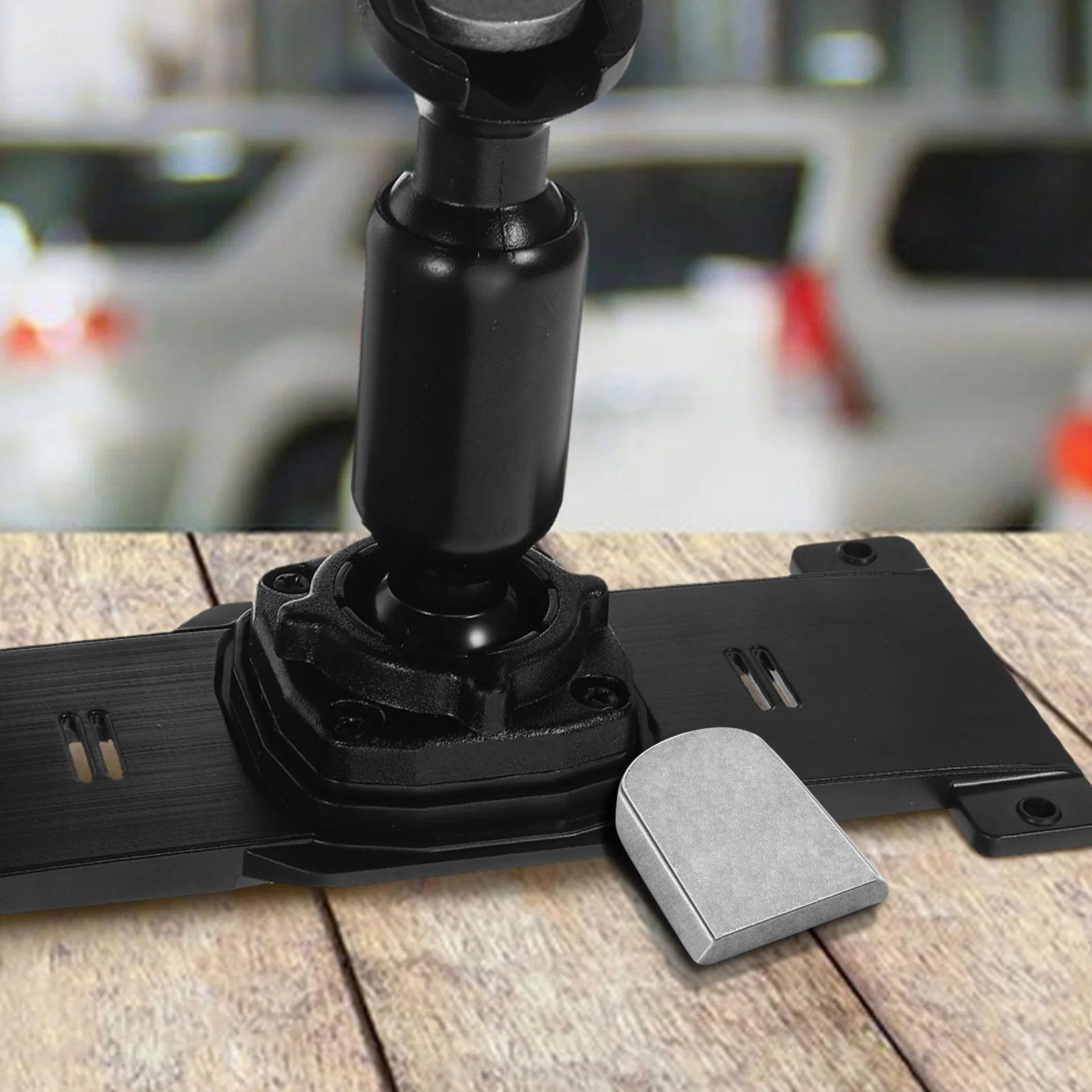 Car Interior Rearview Mirror Base Aluminum Mounting Bracket Universal Installation Kit for Stable Mirror Positioning on Rugged