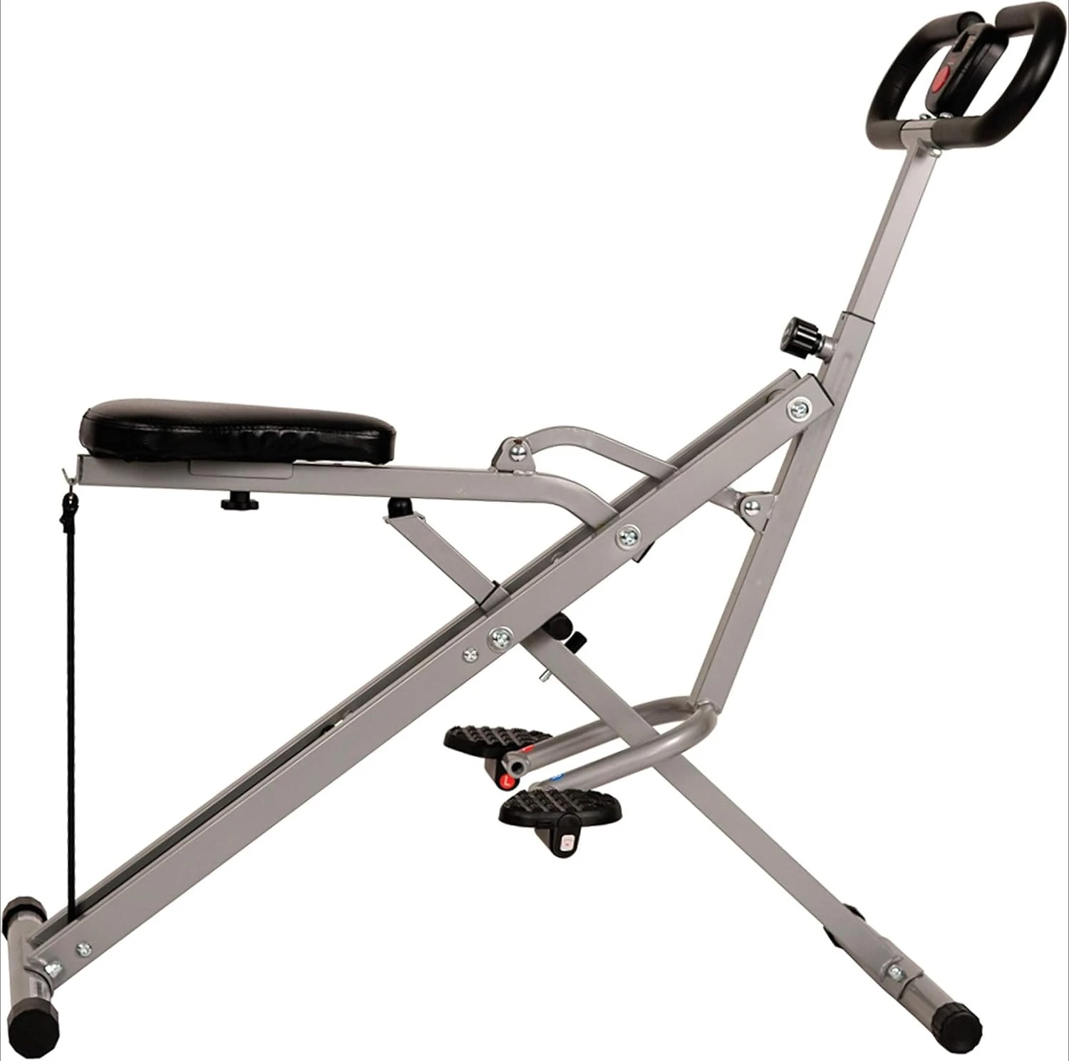 

Squat Assist Trainer, Foldable & Easy Setup Exercise Equipment w/Adjustable Resistance, Home Gym Training Machine for Arm, Glute