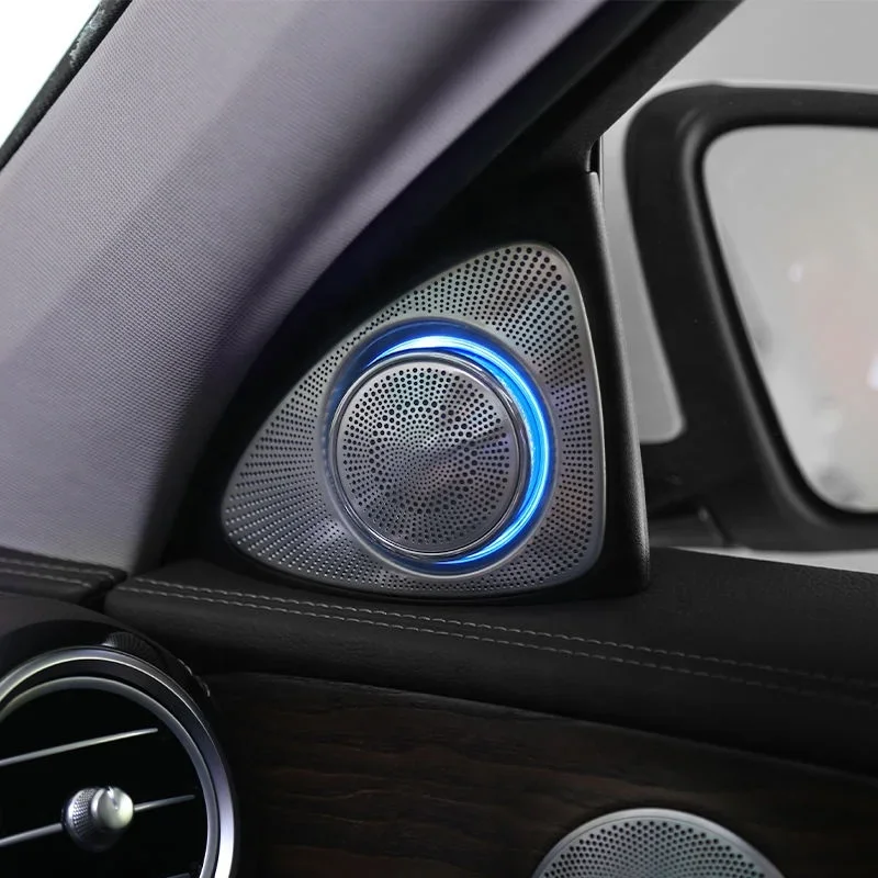 Factory Direct Sales 64 Colors 3d Rotary Treble Tweeter Speakers With Ambient Lights for Mercedes Benz S-class W222