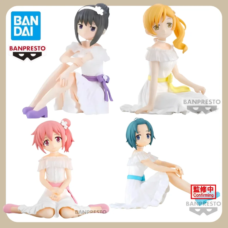 

100% Bandai Genuine Banpresto Serenus Couture Madoka Magica Movie version Kaname Madoka Miki Sayaka Tomoe Mami Figures Anime Toy