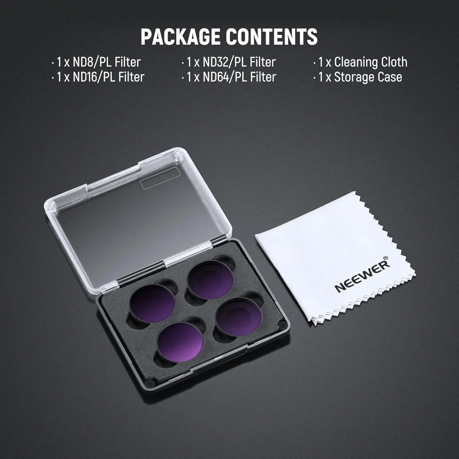 NEEWER Polarisiertes ND-Filterset für Insta360 GO Ultra, Neutral Density Polarisator Lens Filter HD Glas Action Kamera Zubehör – Detail 7