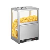 SucceBuy Commercial Nacho Chip Warmer 84.5QT Nacho Machine Deflection Board Stainless Steel for Nacho Chips Popcorn Potato Chips