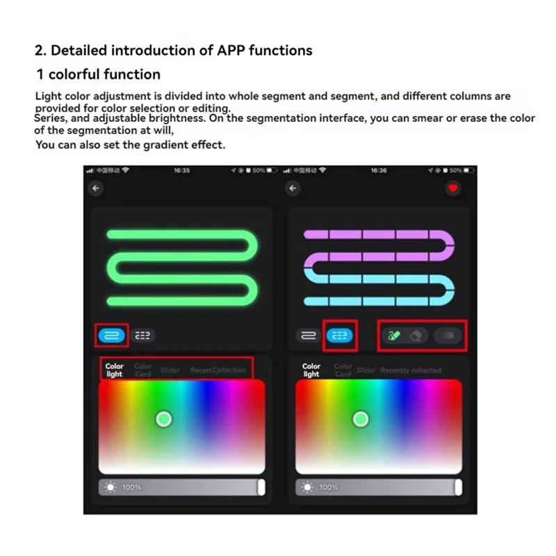 B68A LED-Controller, 44 Tasten, Bluetooth, sprachaktiviert, intelligentes Dimmen, Farbtemperatur, Streifenlicht-Controller