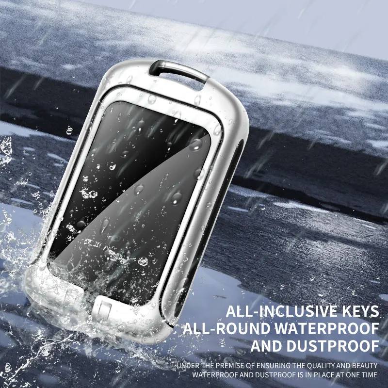 Zinc Alloy Leather Car Key Case for Volvo XC90 grill Cover Custom Logo Protection Shell Keychain Keyless Interior Accessories - Image 5