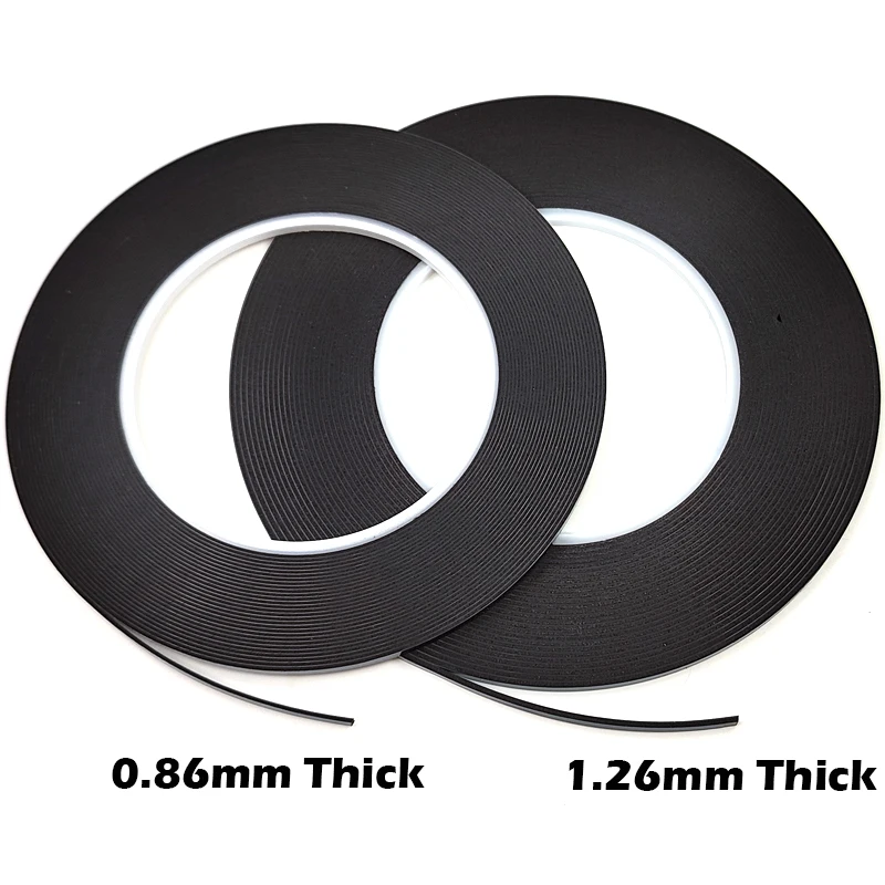 Full Screen Rework Double Adhesive Sponge Foam, Curved TV Set Matrix Frame Sealing Tape, 3/3.5/4/5mm wide, 10M/Roll, 1.26/0.86mm