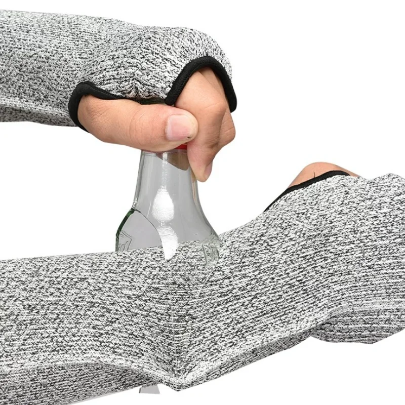 Level 5 Safety Sleeves Anti Cut Arm Puncture Gloves Cutting Resistant Bracers Protector Household Breathable Arm Guard Gloves
