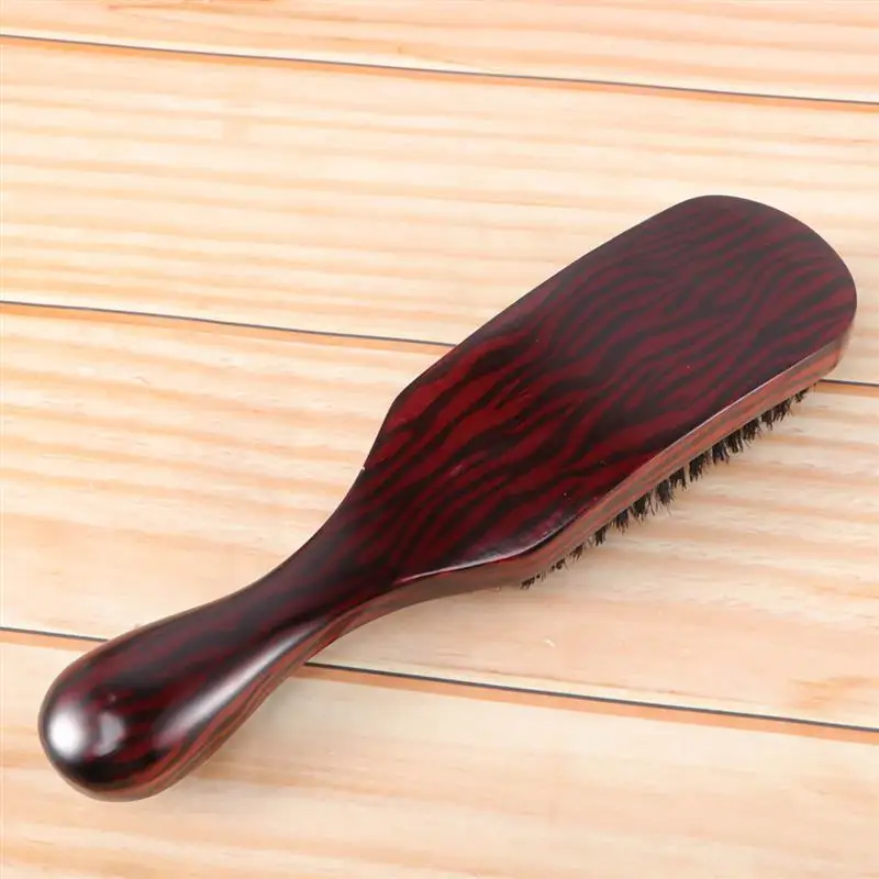 

Soft Boar Bristle Brush for Men Hair Combs Women Hairbrush Curls Wooden Women's