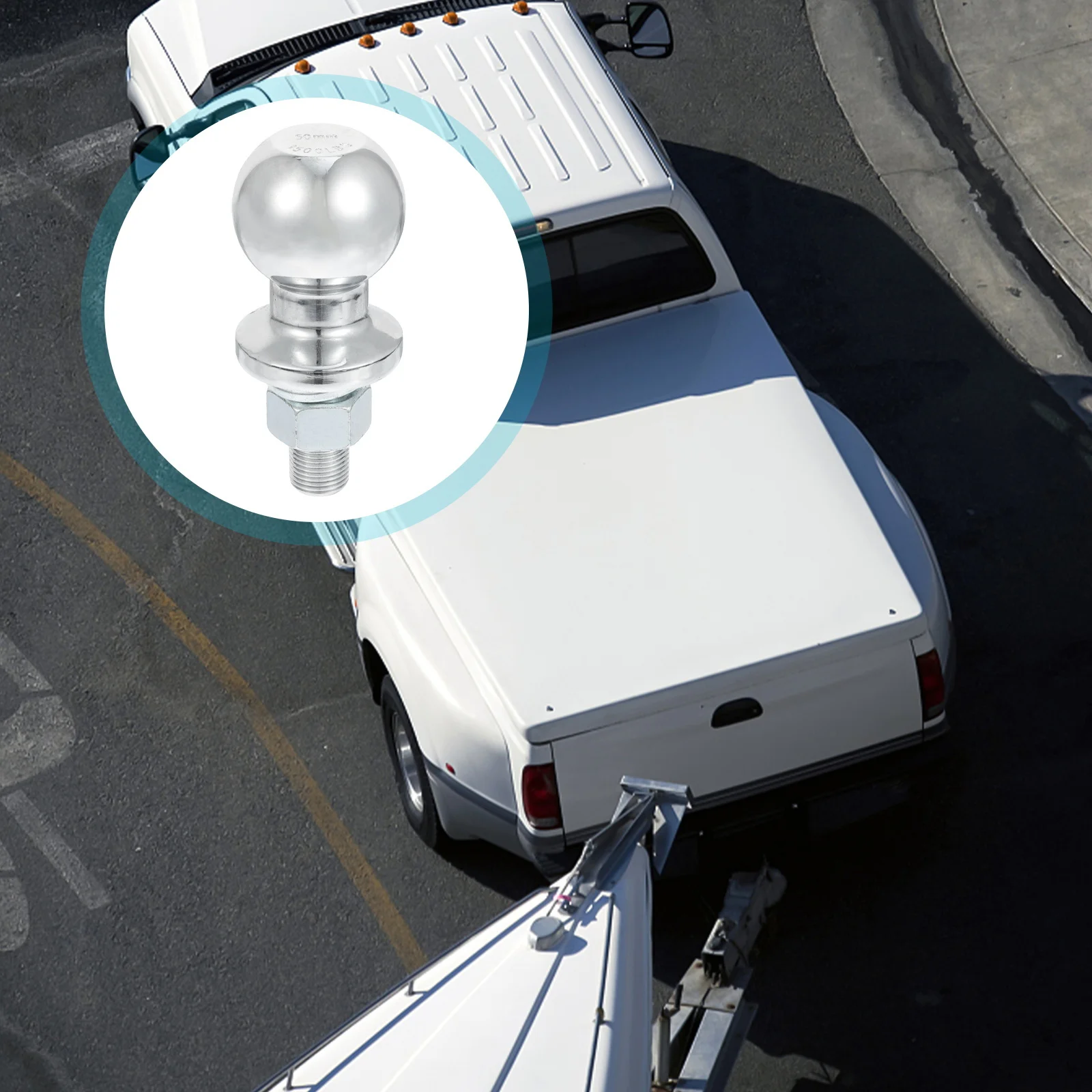 

Trailer Hitch Ball 50Mm Tow Ball Galvanized Chrome Plated Heavy Duty Coupling For Rv Yacht Towing Trailer Parts