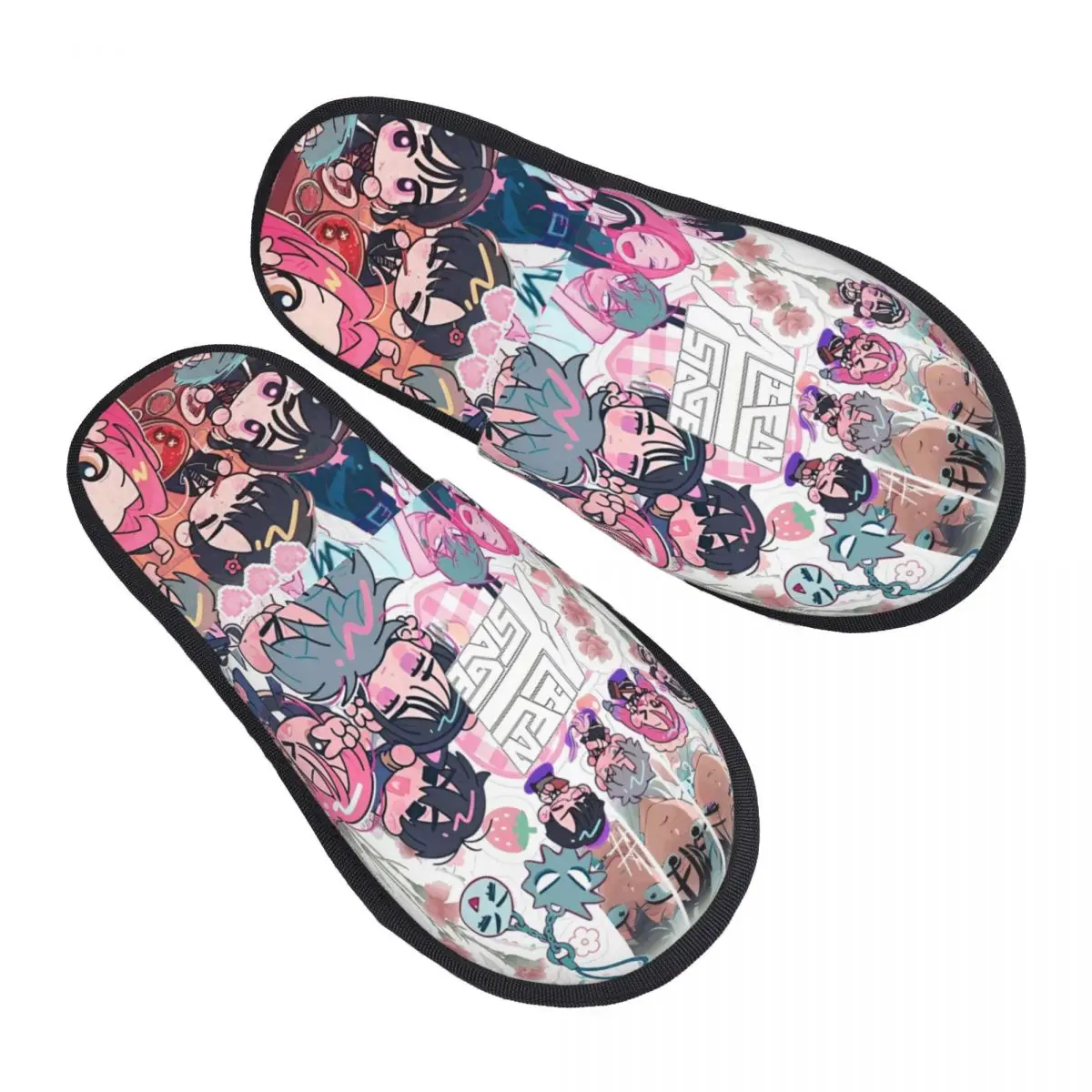 

Зимние плюшевые тапочки Alien Stage в стиле аниме для гостиной, уютные шлепанцы из пены с эффектом памяти, нескользящие