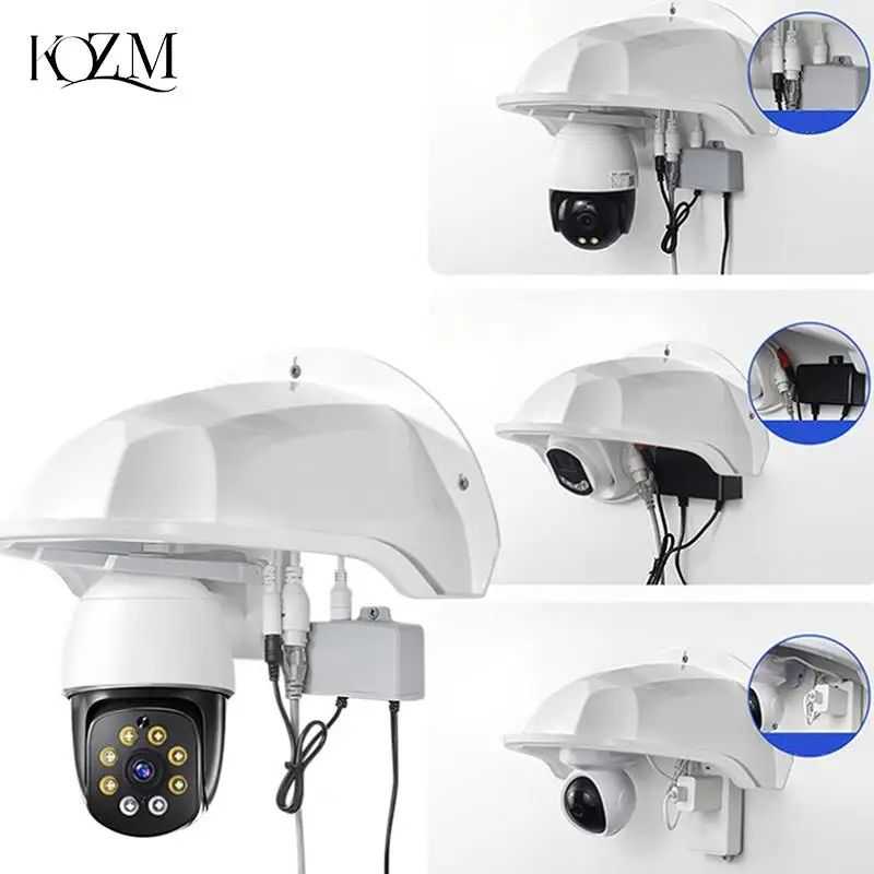 

Protective Covers Shield Wall Waterproof Rainproof Cover Turret Dome Cameras Protection Box Security Camera Protection Case
