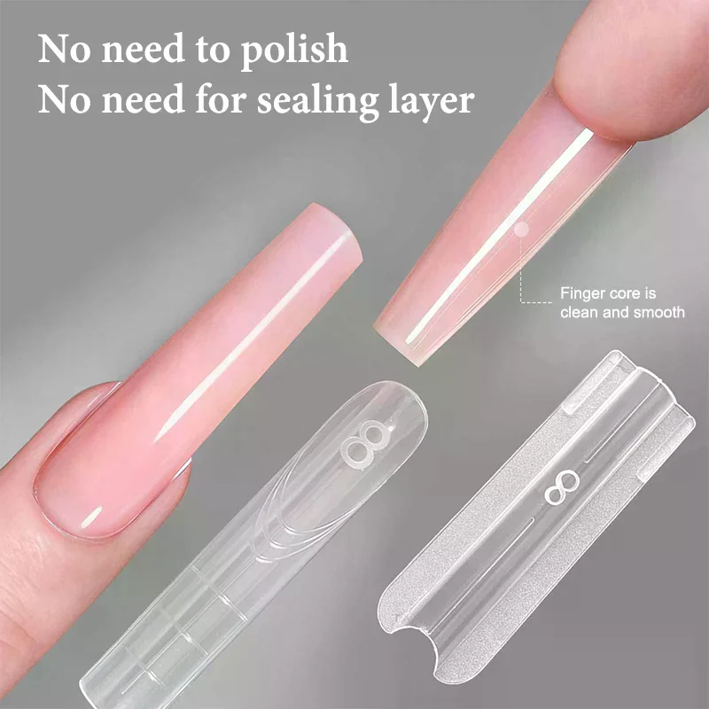 ساندويتش أشكال أظافر مزدوجة 280 قطعة 14 حجم ملحقات-أشكال مزدوجة نعش اللوز أشكال أظافر قالب علوي قالب سفلي #3