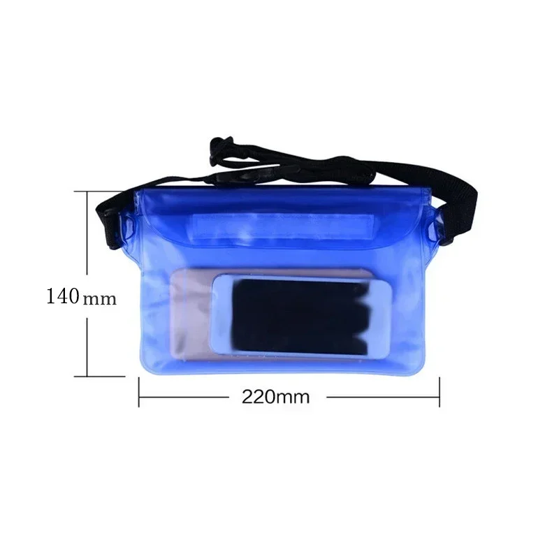 1PC impermeabile nuoto borsa da immersione spiaggia alla deriva immersioni marsupio borsa a tracolla custodia subacquea per cellulare borsa asciutta per esterni