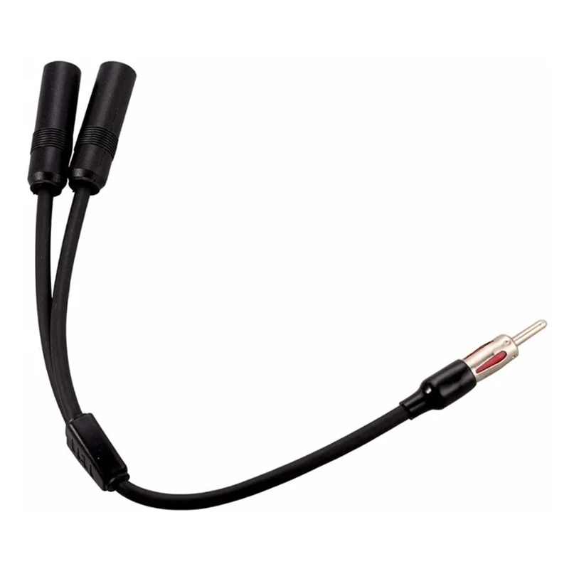 AA08-Antenna Cavo di prolunga da 1 maschio a 2 femmine Antenna di conversione radio da 1 in 2