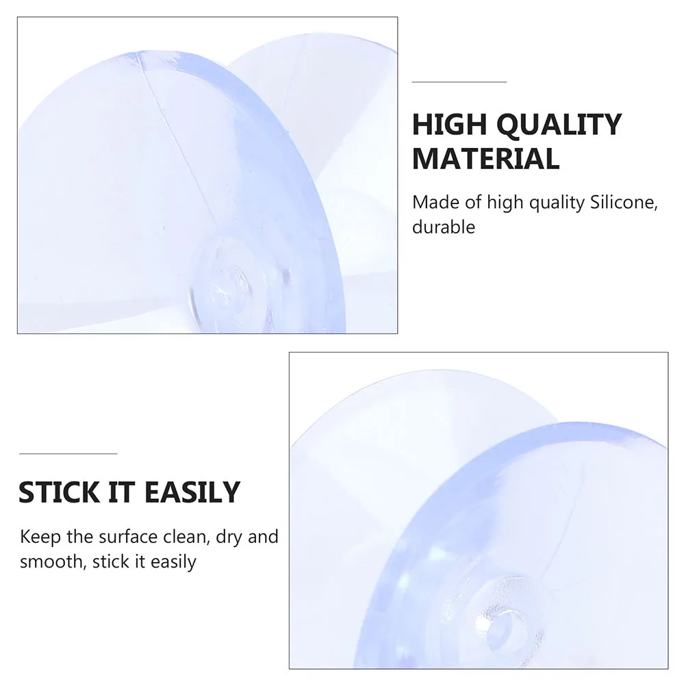 

24pcs Anti-Slip Spacer Silicone Suckers For Glass Table Tops Double-Sided Suction Cup Pads Clear Table Bumper Transparent Sucker