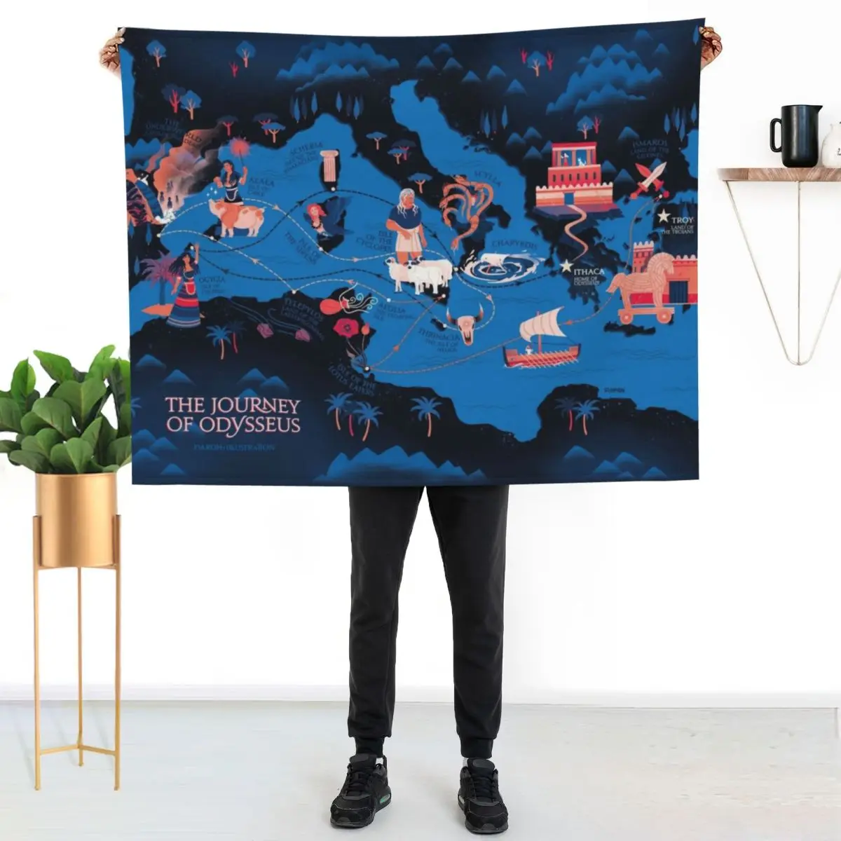 Odyssey Map - Constellation safe for work Throw Blanket Summer Kid'S Beautifuls Tourist Decorative Throw Soft Blankets