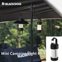 Naturehike BLACKDOG Outdoor Ultralight ML4 Camping Lamp IPX4 Waterproof Portable Light  Magnetic Base USB Charging Tent Lamp