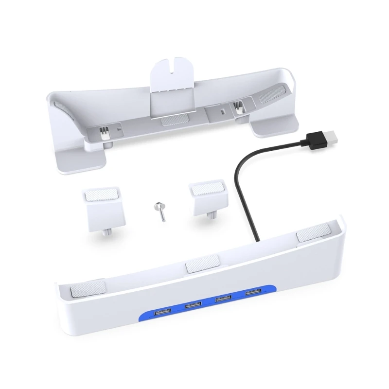 

Console Stand Horizontal Stand with 4 Port USB Hub Gaming Accessory for PS5slim Drop shipping