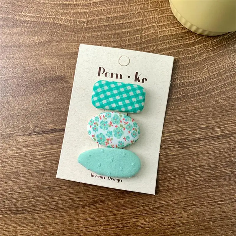 1/5SETS Fashionable Fabric Hair Clip Sweet And Simple Children's Hair Accessories Lovely Cute Hairpin Cute Design Comfortable