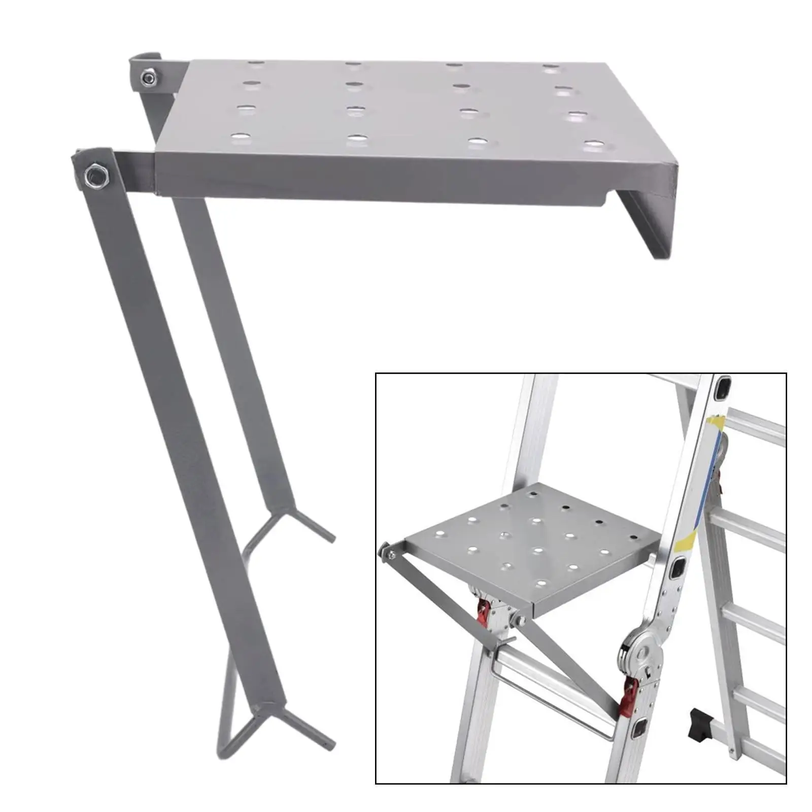 Ladder Work Platform Space Saving Anti Slip Heavy Duty Ladder Work Stand