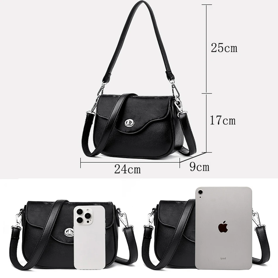 Genuine Brand High Quality Crossbody Bags for Woman Luxury Leather Purses and Handbags Women Bags Designer Female Shoulder Bags