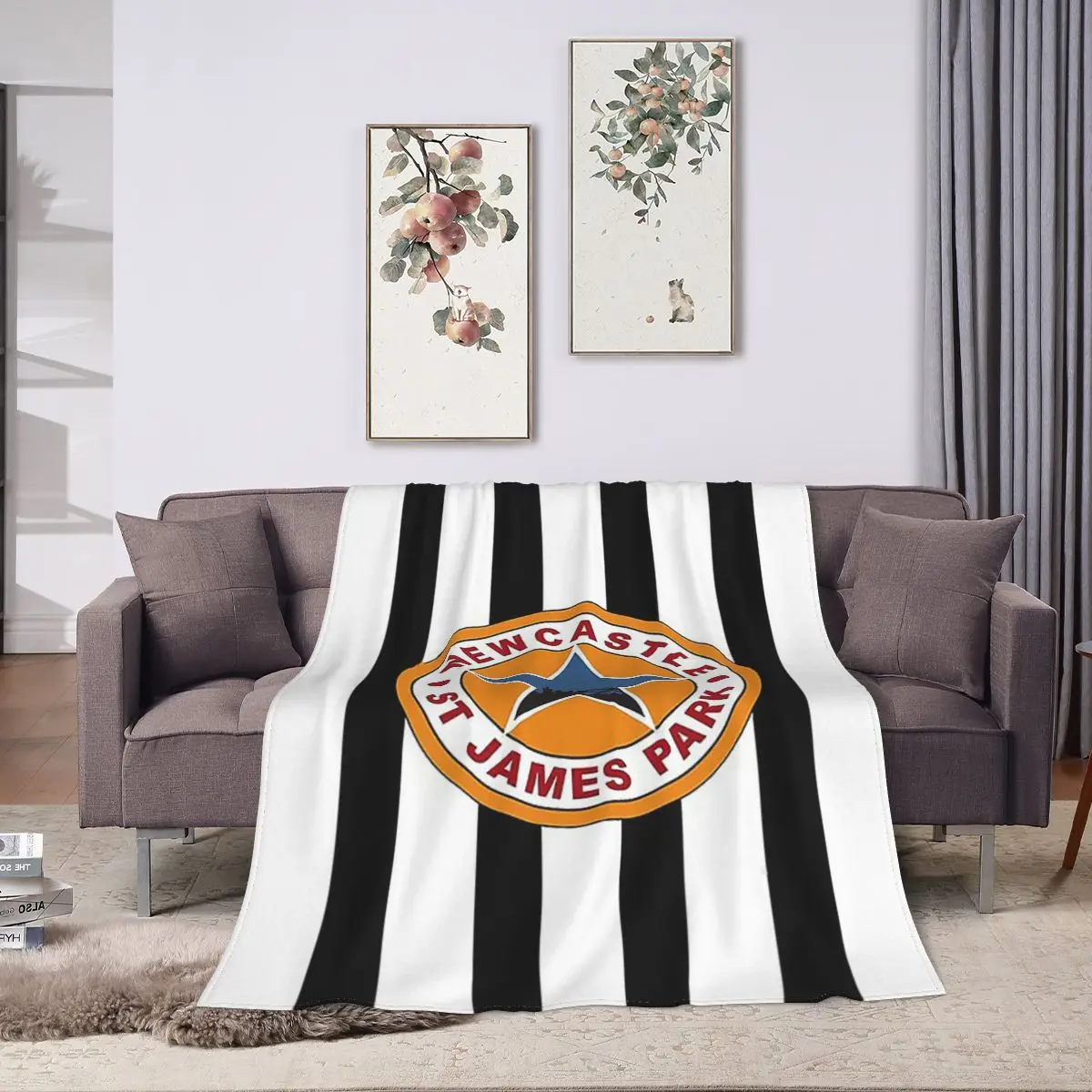 Magpies Newcastle - Newcastle Magpies Blankets Flannel Lightweight Sofa Throw Blankets For Couch Bedding Office Throws Bedspread