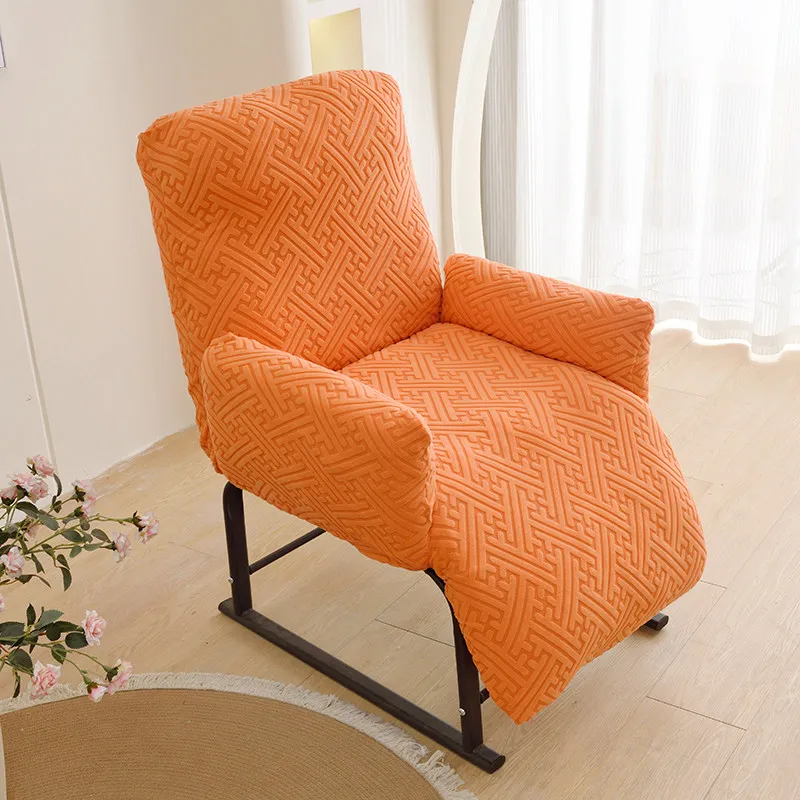 Grinding lazy recliner elastic all-inclusive cover balcony leisure sofa chair cover office folding lunch break chair dust cover