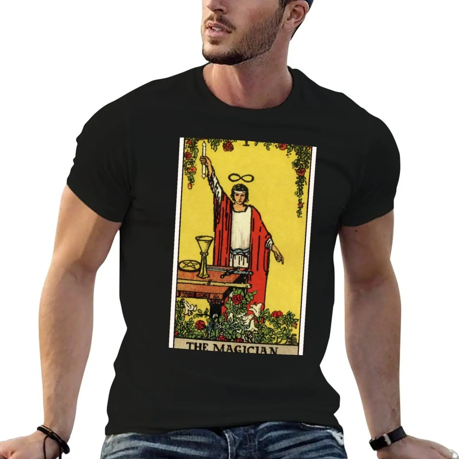 I. The Magician Tarot Card T-Shirt cute tops tops shirts men