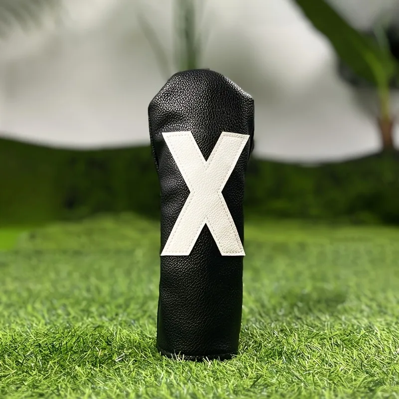 مجموعة أغطية رأس نادي الجولف باللون الأسود، نمط رقمي كبير (1 3 5 ×)، ملحقات الجولف، هدية جولف للخشب والسائق