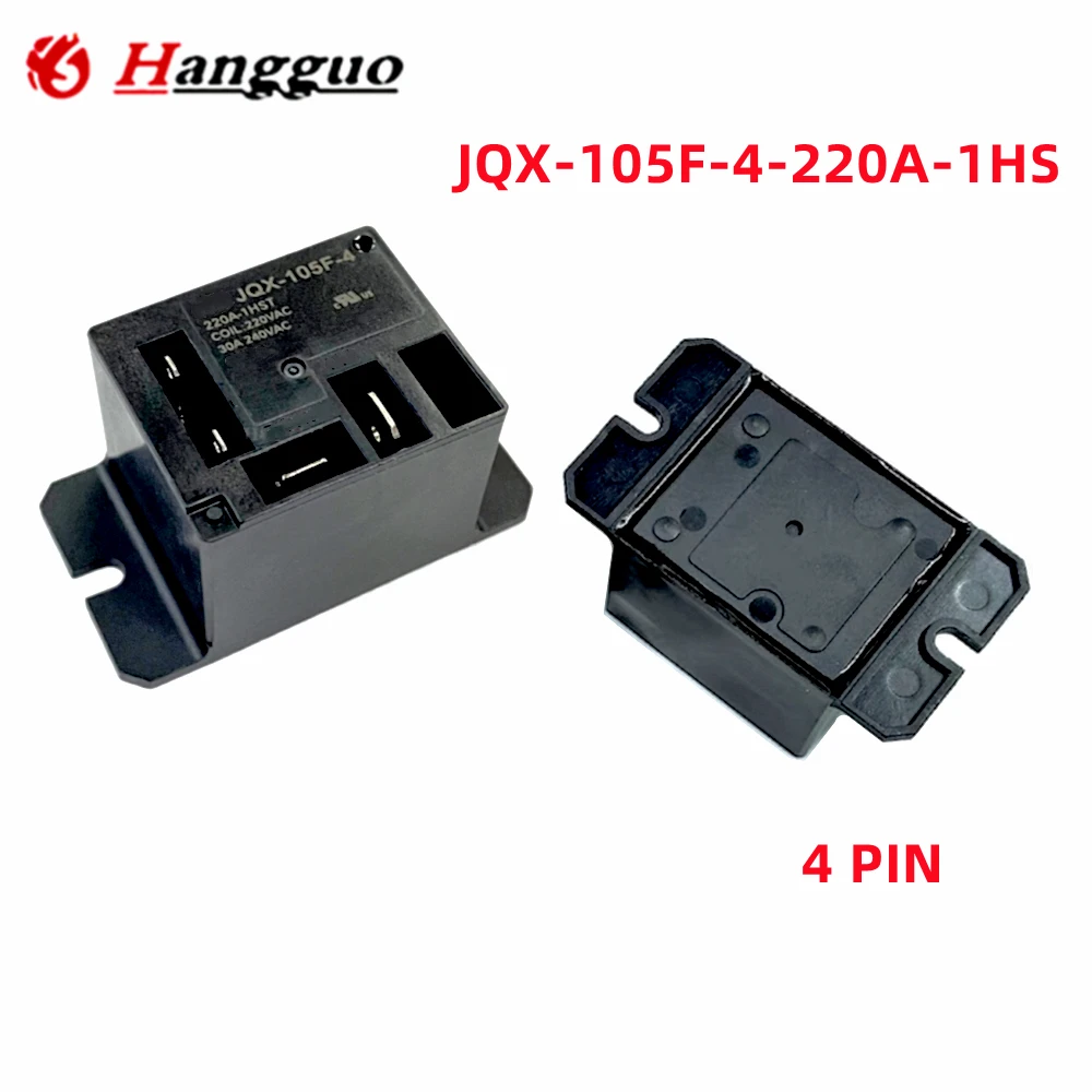 5Pcs/Lot Original JQX-105F-4 30A 220VAC 4PINS JQX-105F-4 HF105F-4 220A-1HS 1HST JQX-105F-4-220A-1HS Power Relay