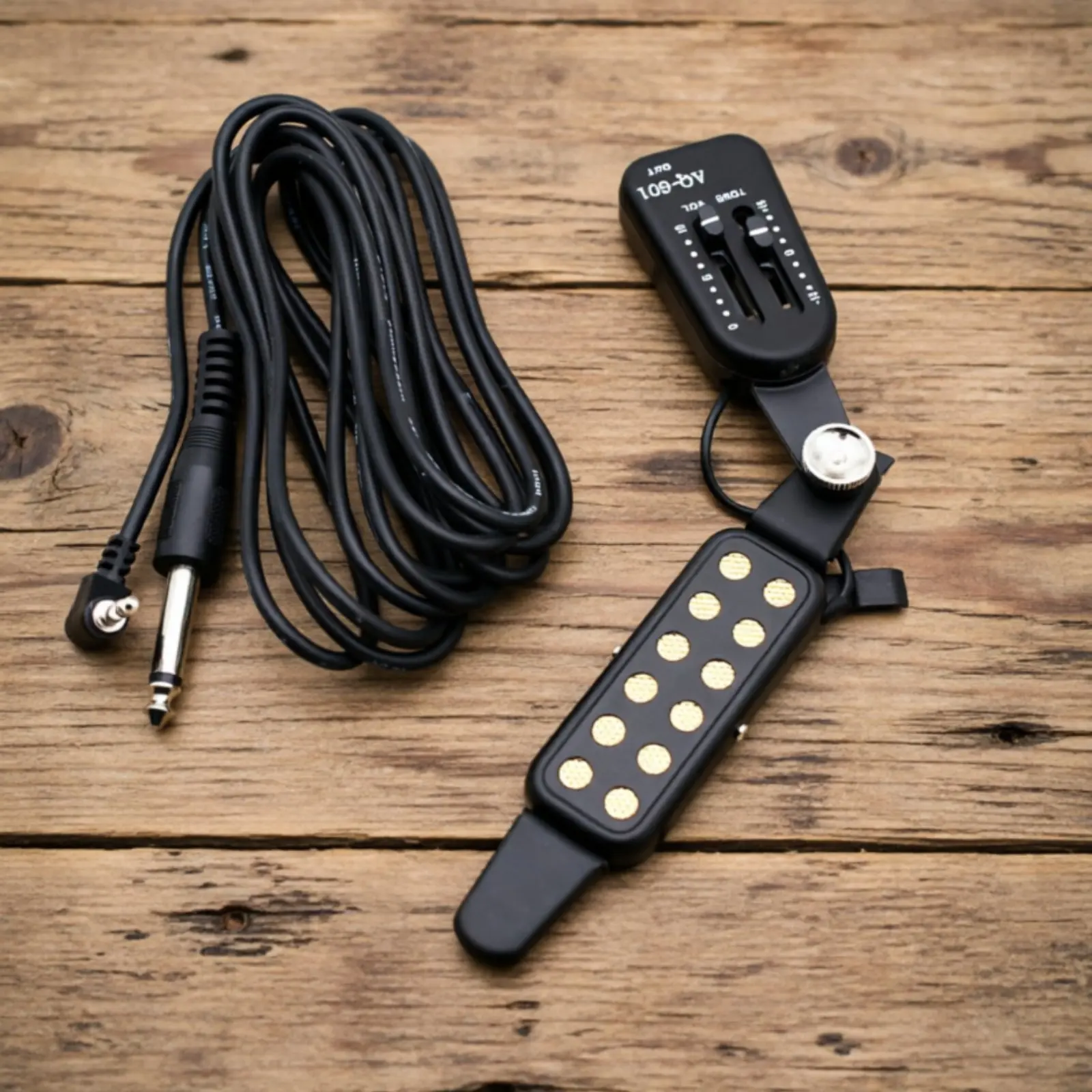 

Acoustic Guitar Sound Hole Pickup 6.35 Mm Output Music Gear for Recording