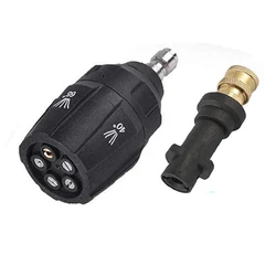 Alta pressão rotativa turbina bocal adaptador, 5 em 1, conexão rápida, Karcher K2-K7