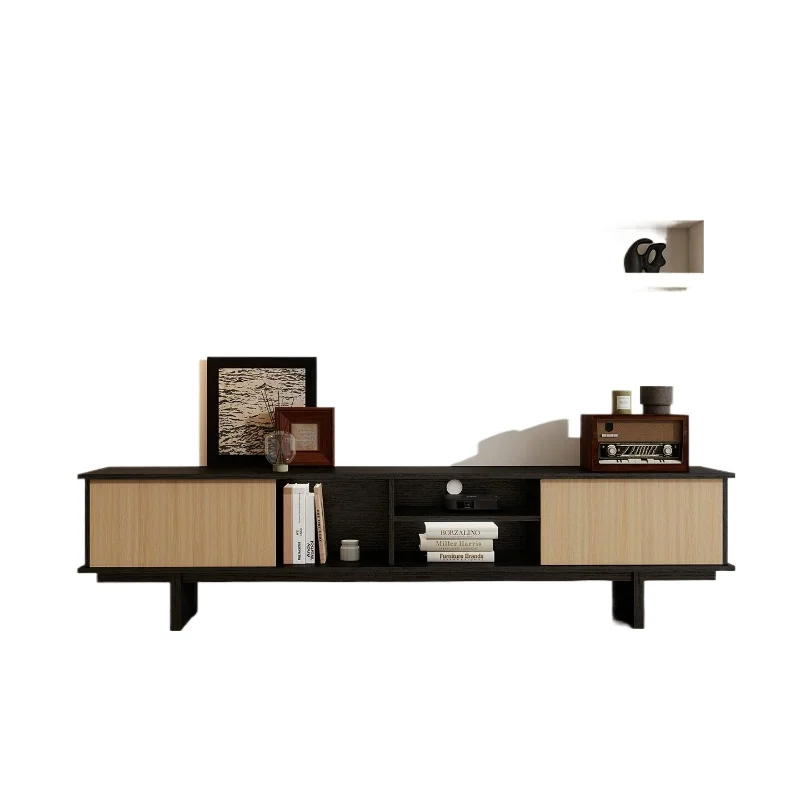 CX Solid Wood Vintage-Style TV Cabinet, Living Room Home Floor-standing Drawer Storage Cabinet