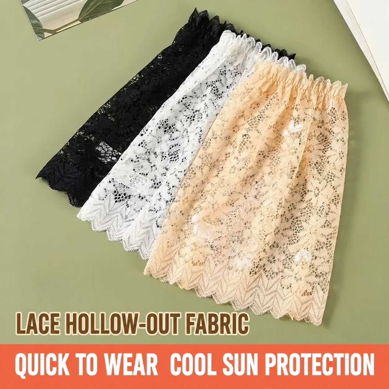 Hollow Out Arm Sleeves Hollow Out Lace Arm Warmers Ice Sleeves Cooling Arm Covers For Sun Elbow Care Office Commute
