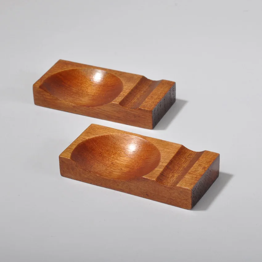 Japanese Minimalist Wooden Chopstick Rest, Creative Dual‑Use Wood Cutlery Holder for Chopsticks & Spoons