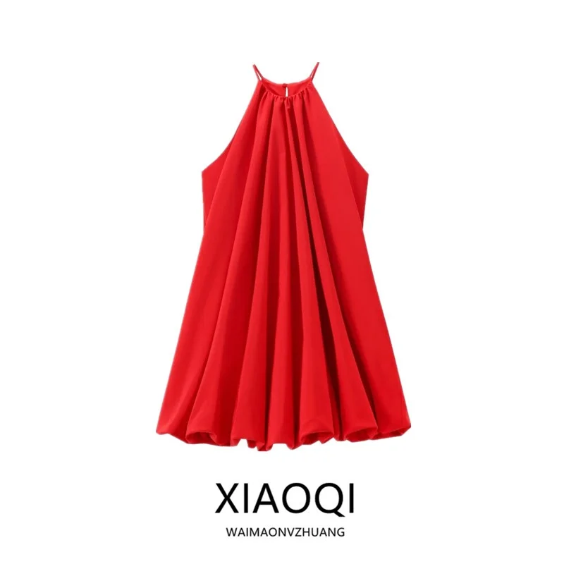 

Лето 2024: Женское дизайнерское платье-баллон универсального кроя, удобное для поездок на работу, цельное, от Svel Neline