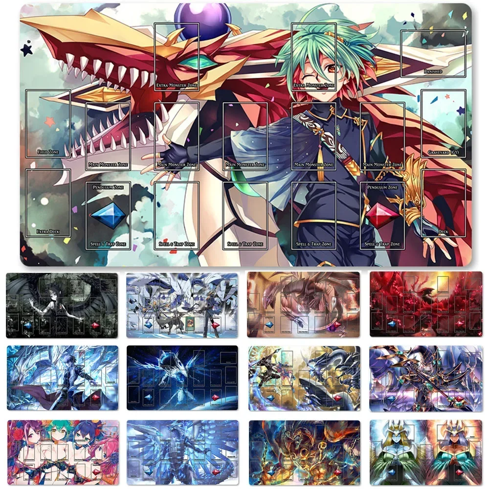 

YuGiOh Playmat Card Game Mat Play mats Compatible for OCG + Free Bag - 1903133