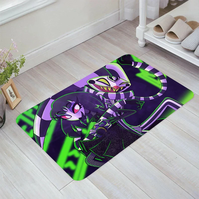 H-Helluva Boss Cartoon Floor Mat Room Rugs Kitchen Rug Carpets Carpet Entrance of House Home Balcony Foot Doormat Door Mats Bath