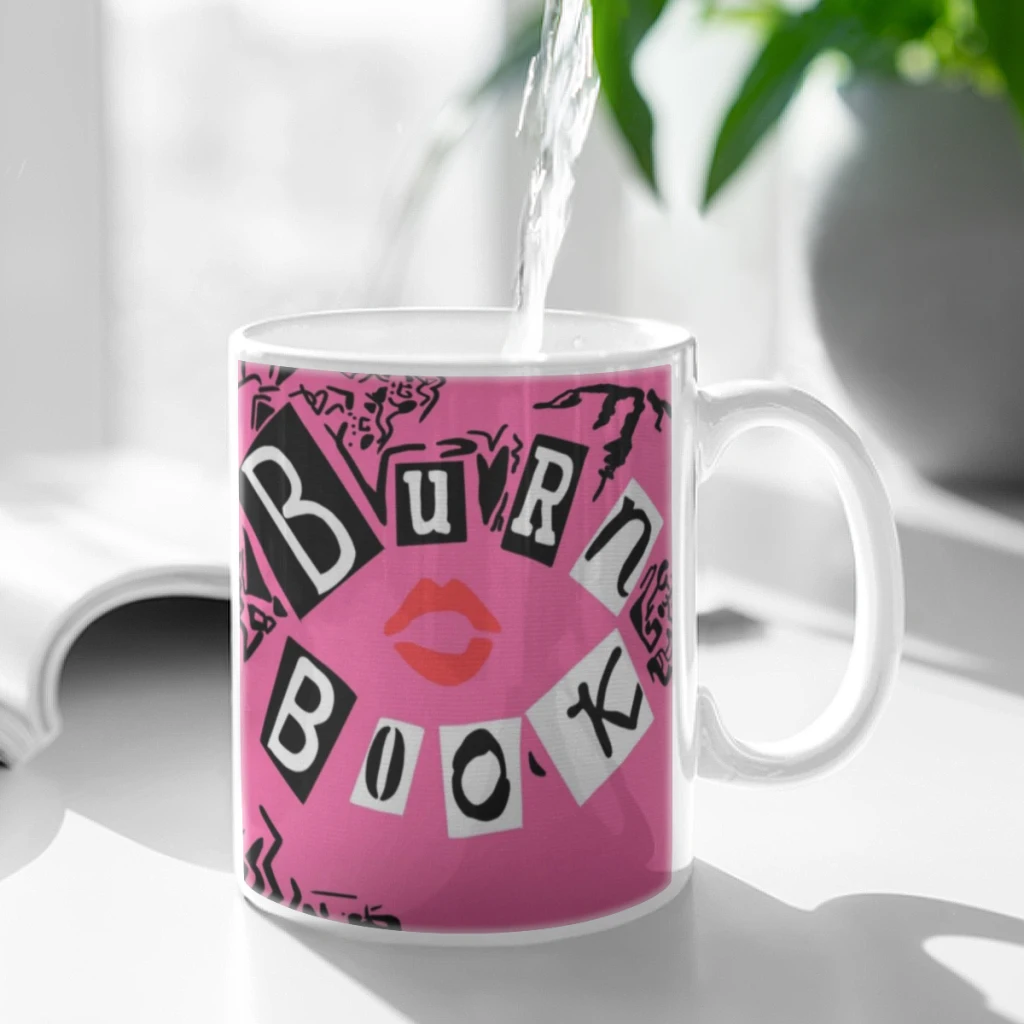 Burn-Book-Mean-Girls-Coffee Mug 11oz Fun Ceramic Coffee Tea Cocoa Cup Handle Tea Drink Cup