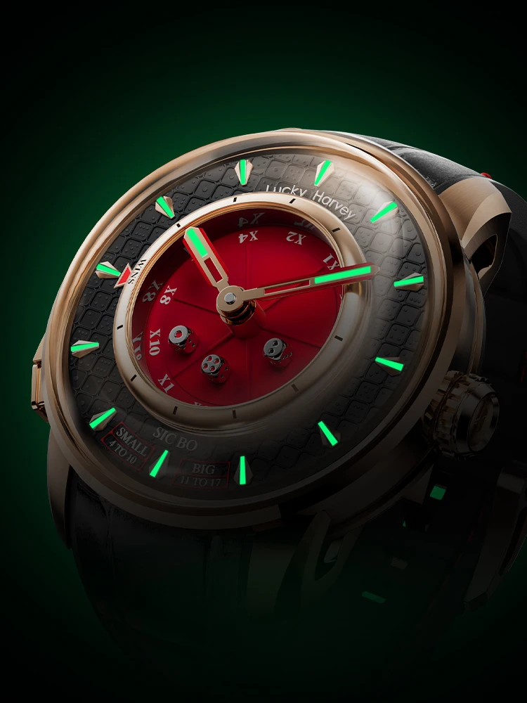 Player Series Sic Bo Men's Watch Automatic Luminous Mechanical Watch
