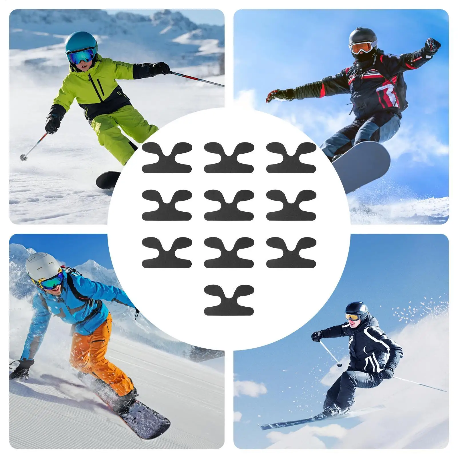 

Амортизирующие накладки на пятки для ботинок, самоклеящиеся пенопластовые вкладыши для снегоступов, защита от мозолей для детей, мужчин и женщин