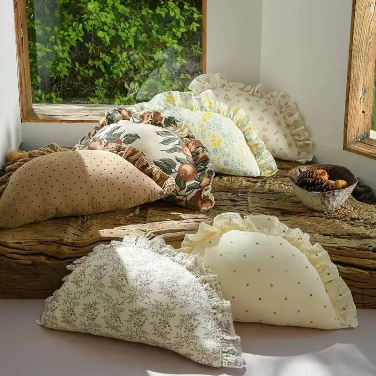 Baby Dumpling Pillow | 100% Cotton Class A Teething-Friendly Support Pillow | Multifunctional Infant Comfort Cushion