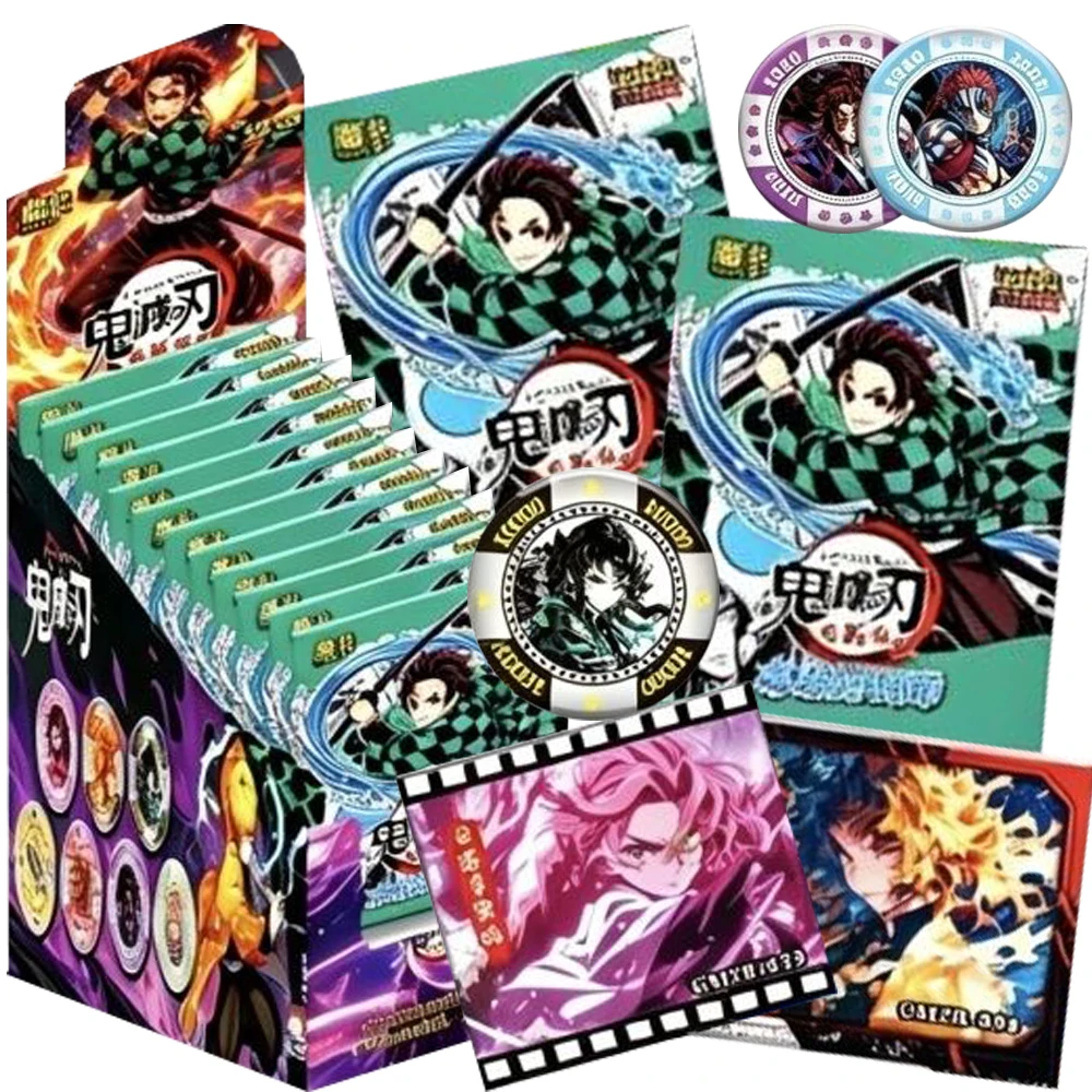 carte-da-collezione-demon-slayer-personaggi-anime-in-versione-q-carte-da-gioco-creative-e-divertenti-per-feste-regali-creativi