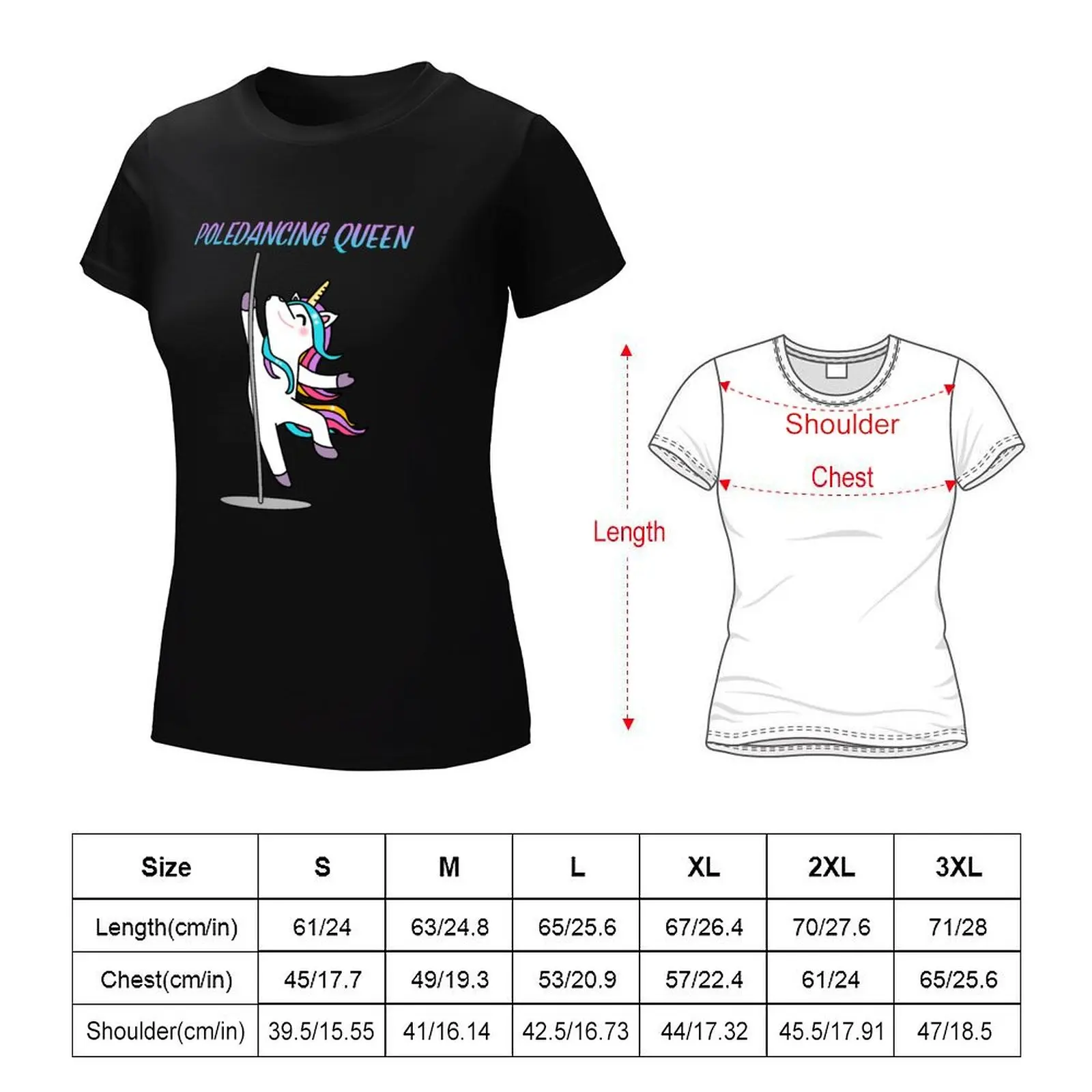 Unicorn Pole Dancing Poledancing Queen Pole Dance Unicorn Pole Dancer T-shirt cute tops tees anime clothes t shirt Women