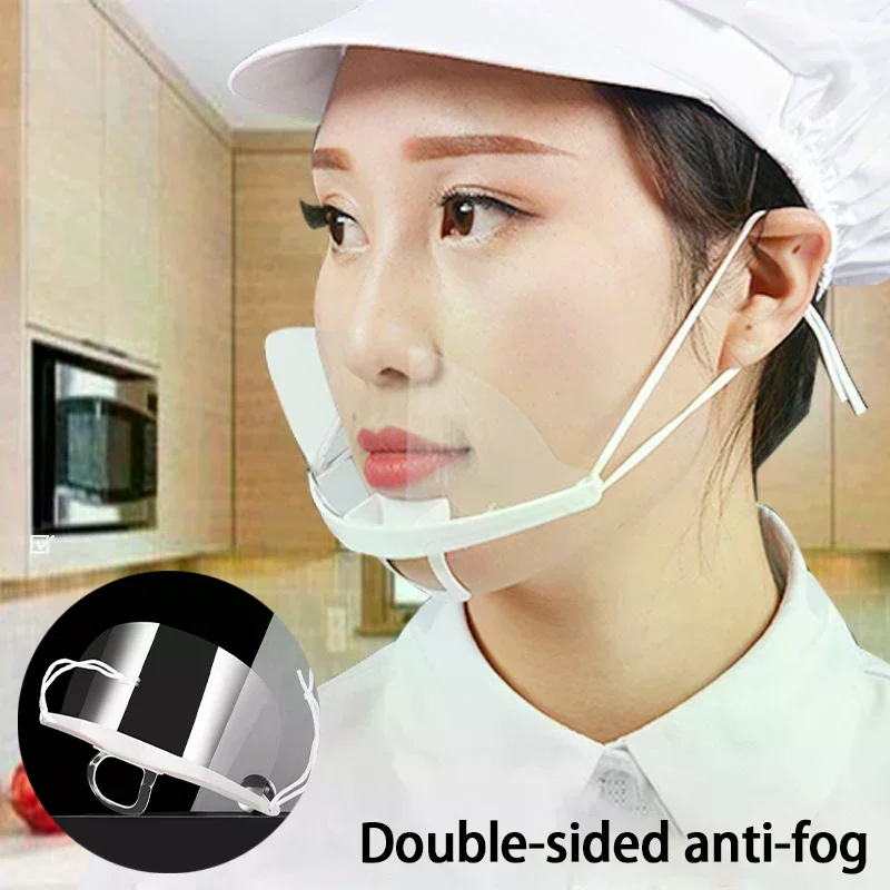 Cooking-Specific Catering Mask Kitchen Transparent Protective Face Shield 10-pack