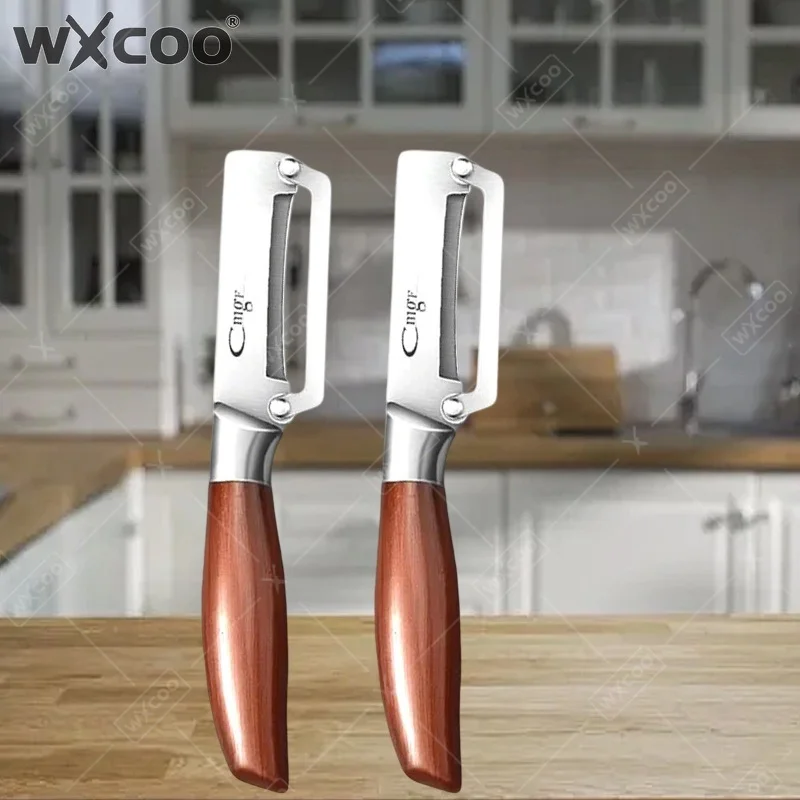 WXCOO Multi-Functional Vegetable Peeler for Kitchen Sugarcane Knife Stainless Steel Pineapple Pumpkin Planer Scraping Tools
